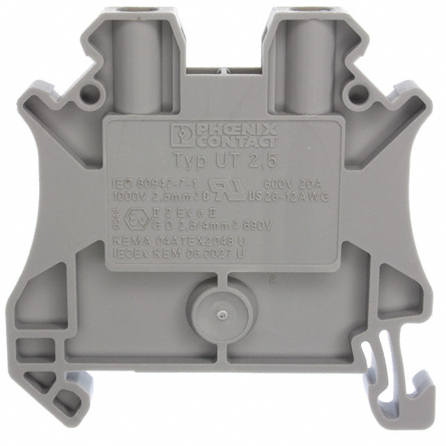 Borniers sur rail DIN UT 2.5 12-26AWG